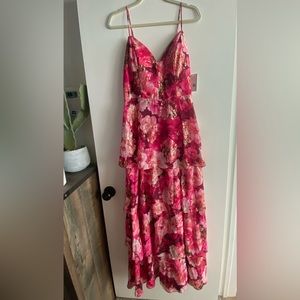 Special Occassion floral tiered maxi dress!